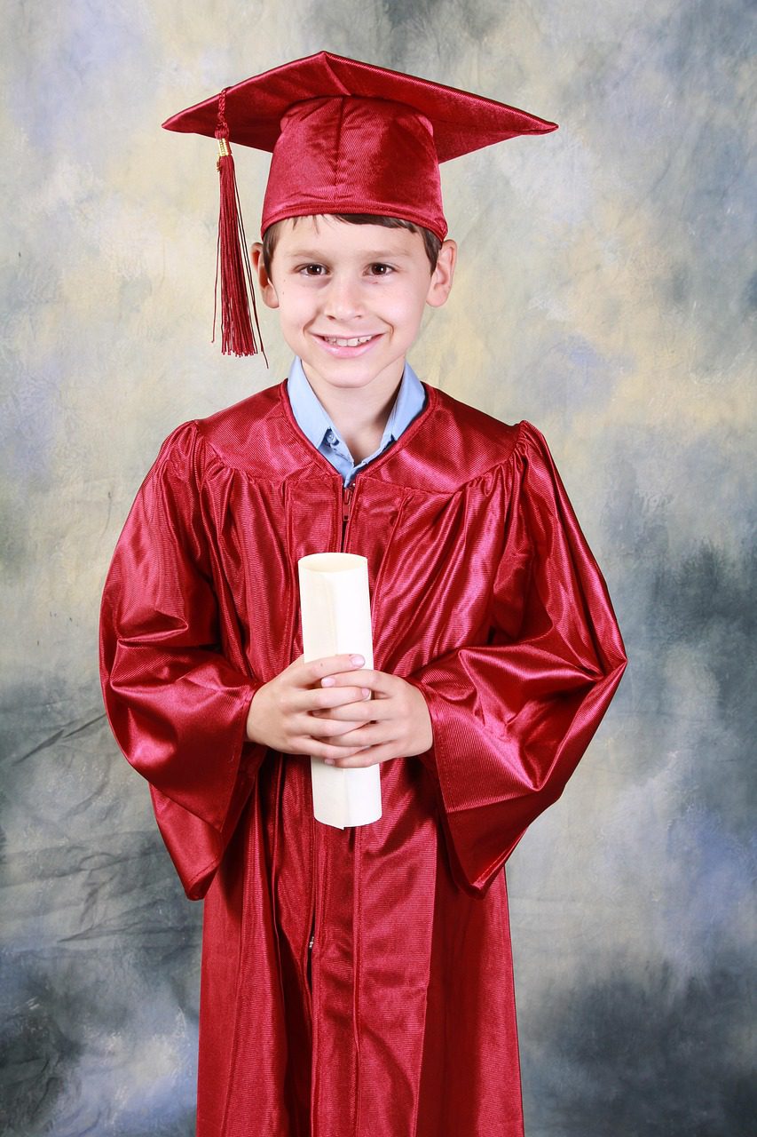 Photo by White77 boy, graduate, portrait, kid, child, young, male, graduation gown, kindergarten, diploma, education, happy, graduate, education, education, education, education, education